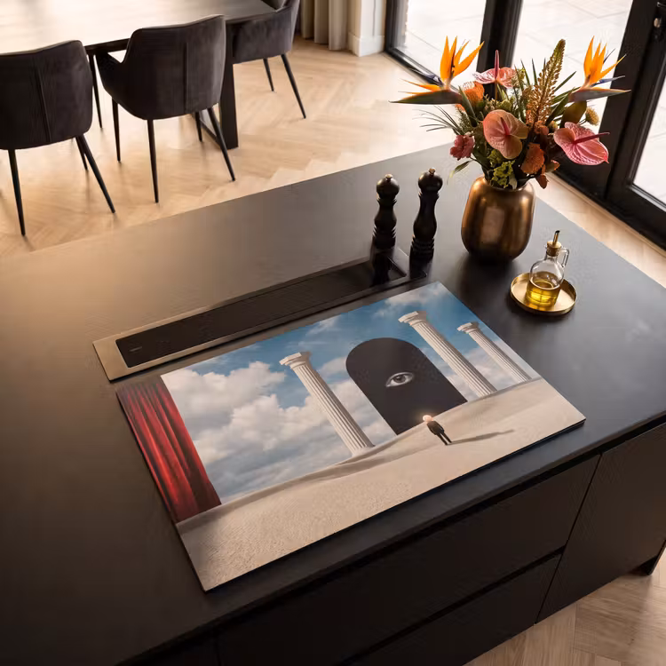 Inductiebeschermer - Droom - Woestijn - Oog - Droom - Woestijn - Oog Inductie beschermer vinyl 3mm klein