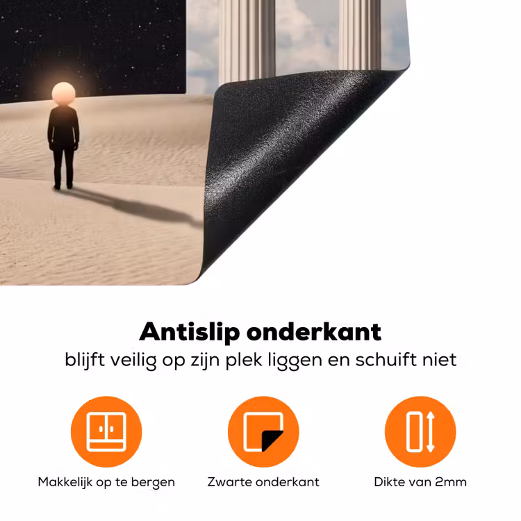 Inductiebeschermer - Droom - Woestijn - Oog - Droom - Woestijn - Oog Inductie beschermer vinyl 3mm klein