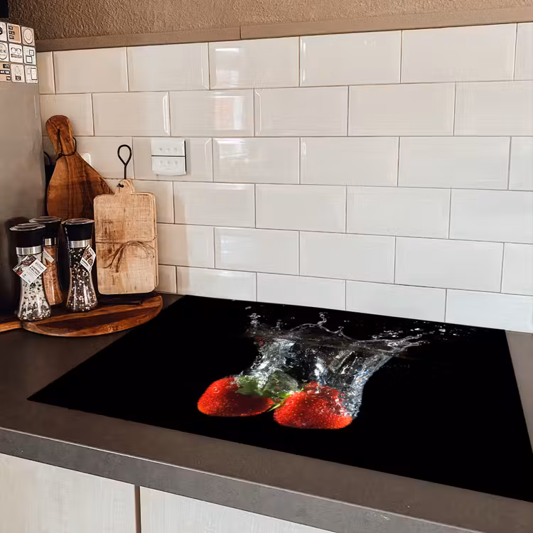 Duikende Aardbeien Inductie beschermer vinyl 3mm klein -sfeer3