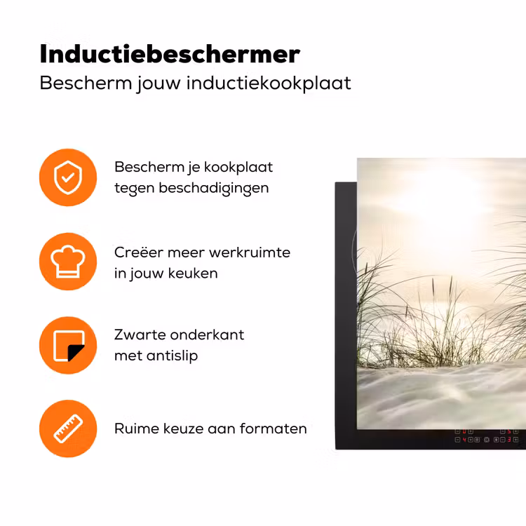Duin - Waddeneilanden - Water Inductie beschermer vinyl 3mm klein -zzzzzzz-td-ups