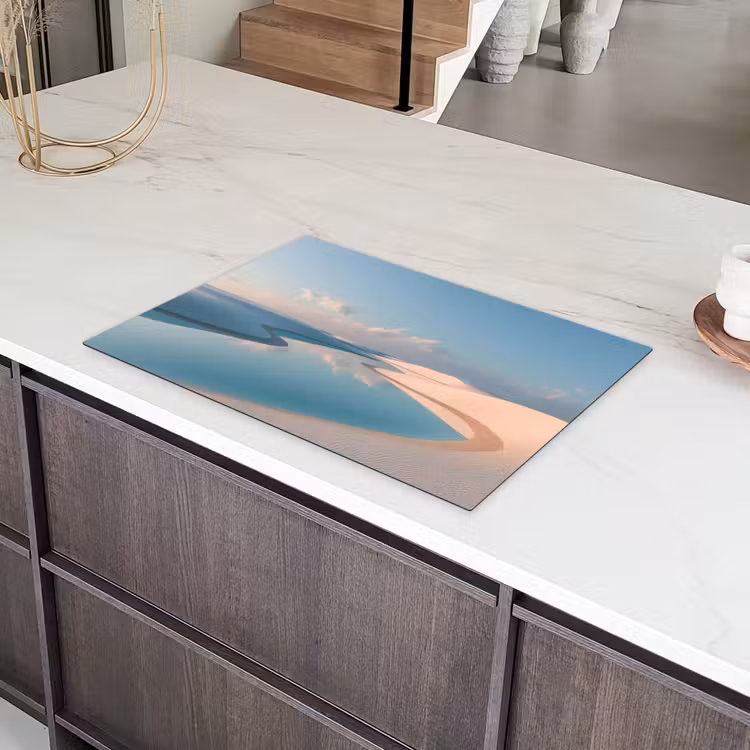 Duinen - Waterplas - Oneindige rust Inductie beschermer vinyl 3mm klein -sfeer8