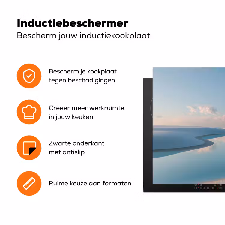 Duinen - Waterplas - Oneindige rust Inductie beschermer vinyl 3mm klein -zzzzzzz-td-ups
