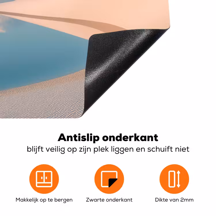 Duinen - Waterplas - Oneindige rust Inductie beschermer vinyl 3mm klein -zzzzzzz-td-onderkant