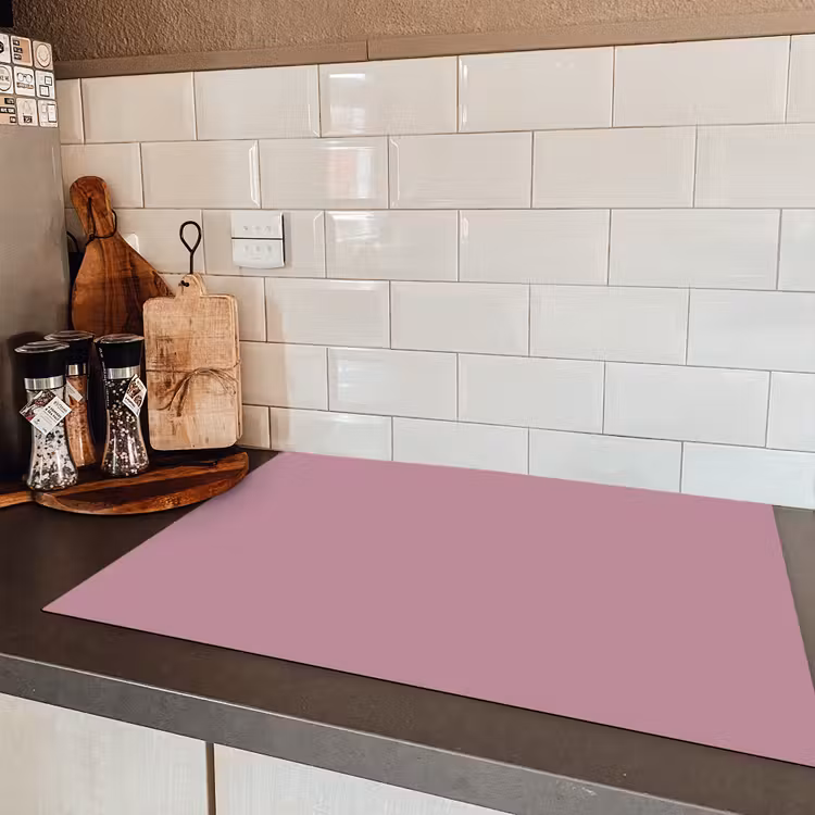 Dusty - Mauve - Paars Inductie beschermer vinyl 3mm klein 276 -sfeer3