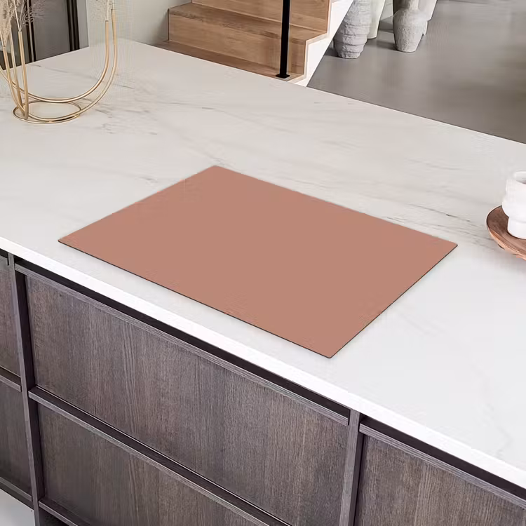 Earthy - Blusher - Roze Inductie beschermer vinyl 3mm klein 276 -sfeer8