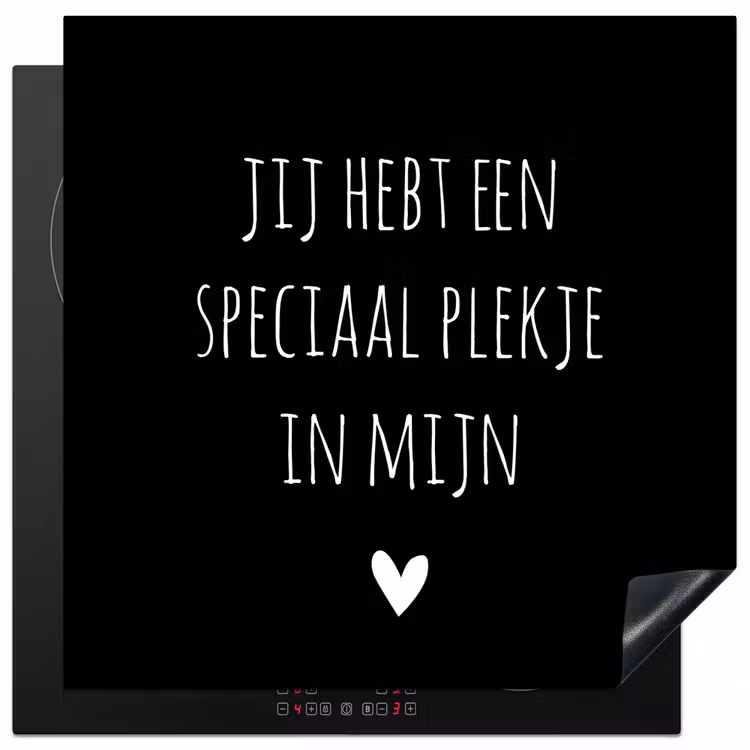 Een speciaal plekje in mijn hart - Quotes - Spreuken Inductie beschermer vinyl 3mm middel -3d