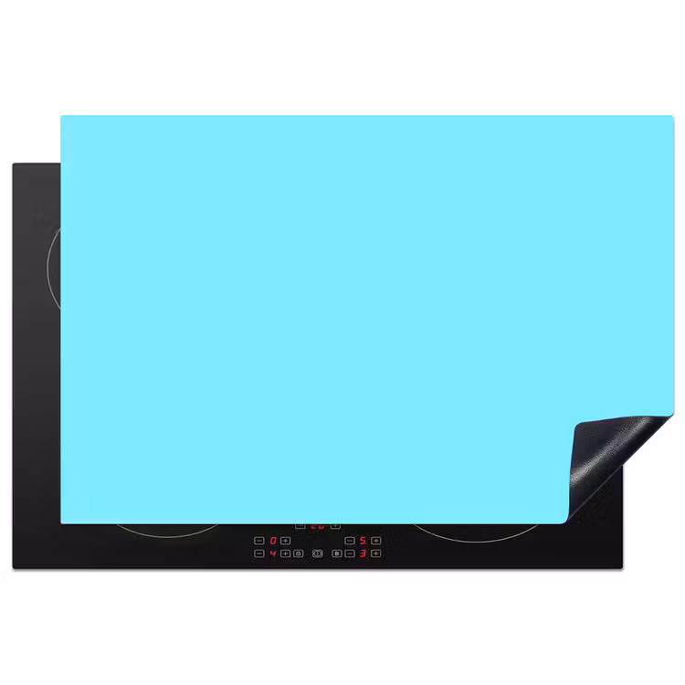 Electric - Cyan - Blauw Inductie beschermer vinyl 3mm klein 276 -3d