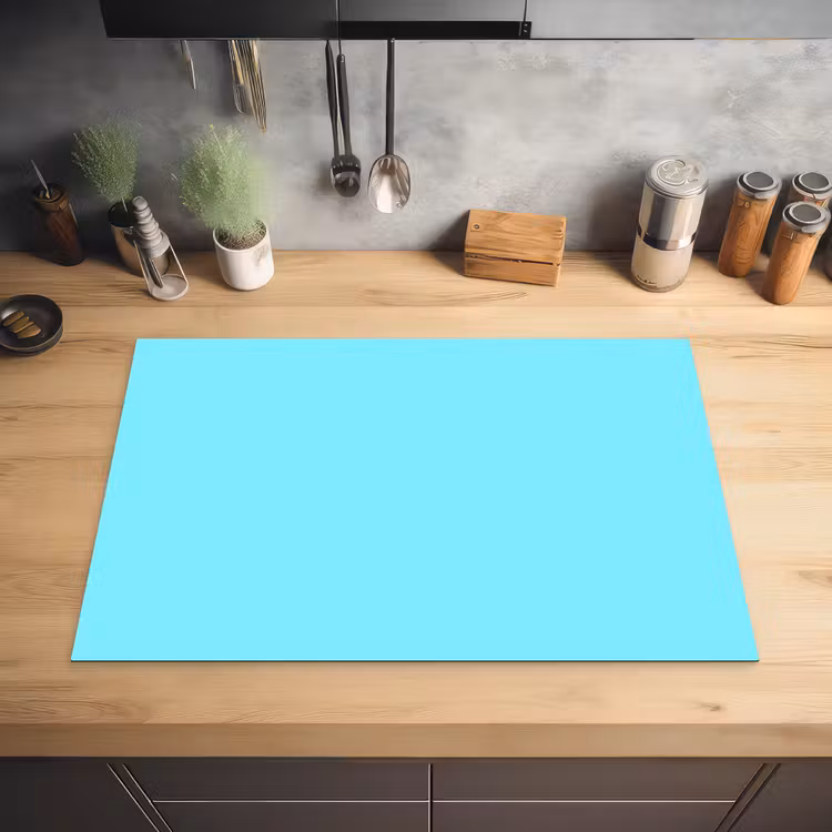 Electric - Cyan - Blauw Inductie beschermer vinyl 3mm klein 276 -sfeer5