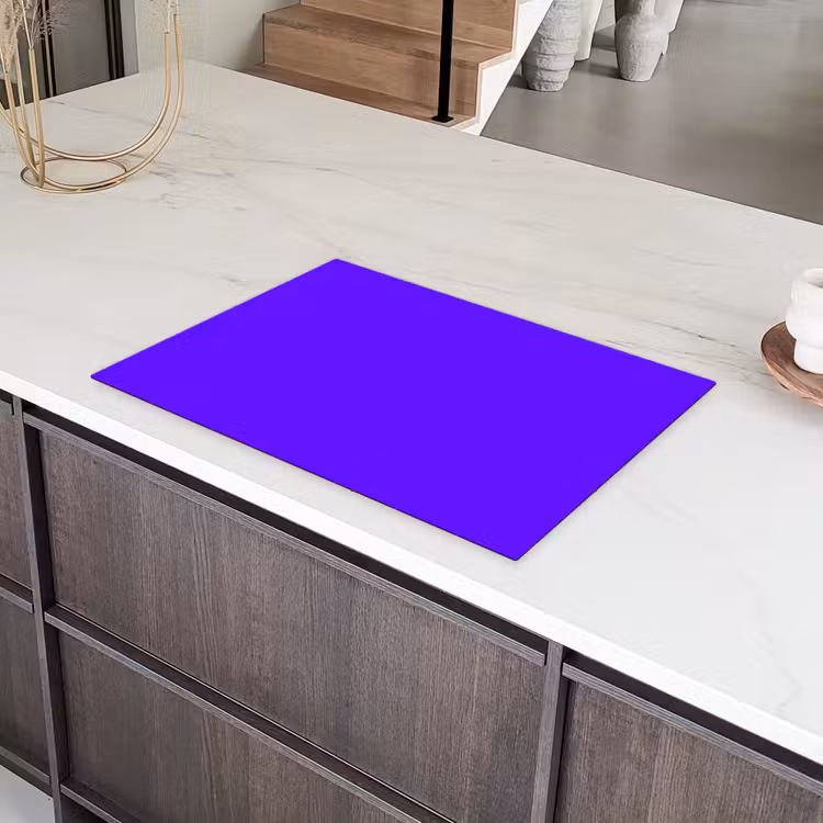 Electric - Indigo - Paars Inductie beschermer vinyl 3mm klein 276 -sfeer8