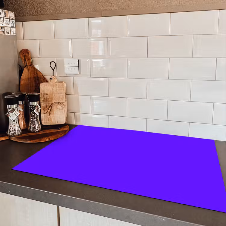 Electric - Indigo - Paars Inductie beschermer vinyl 3mm klein 276 -sfeer3