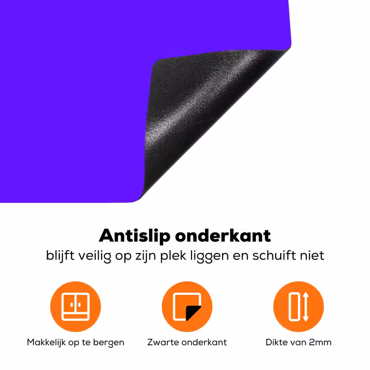 Electric - Indigo - Paars Inductie beschermer vinyl 3mm klein 276 -zzzzzzz-td-onderkant