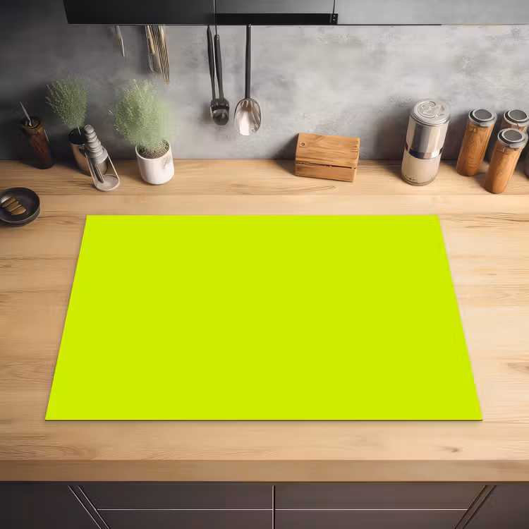 Electric - Lemon - Geel Inductie beschermer vinyl 3mm klein 276 -sfeer5