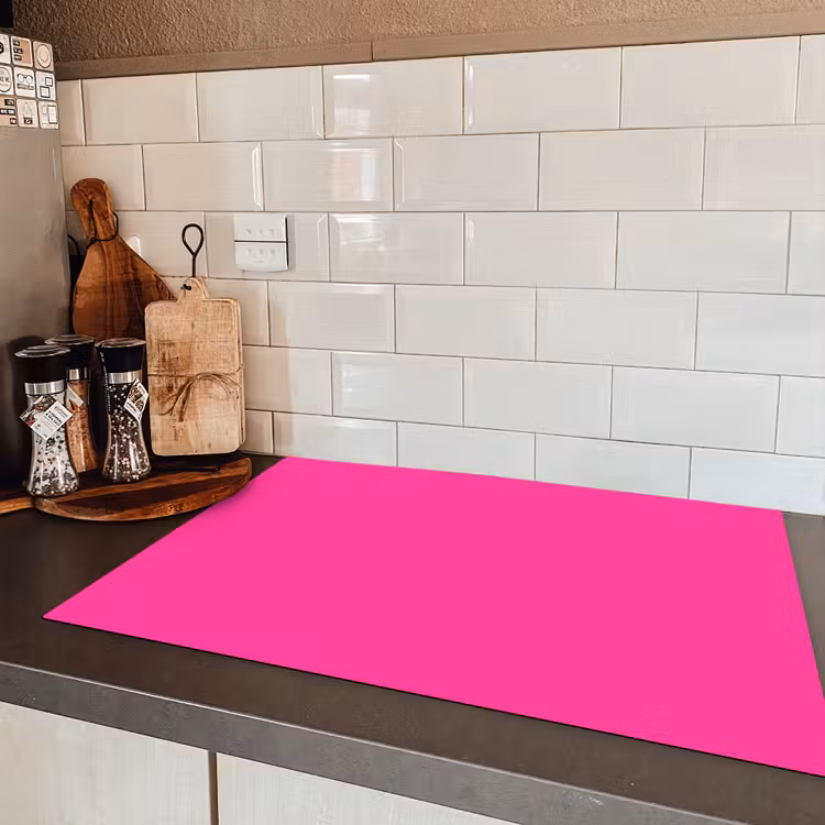 Electric - Magenta - Roze Inductie beschermer vinyl 3mm klein 276 -sfeer3