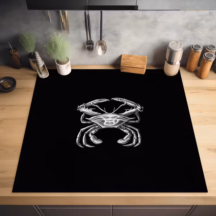 Ernst Haeckel - Krab - Oude meesters - Vintage - Dieren - Kunst Inductie beschermer vinyl 3mm middel -sfeer5