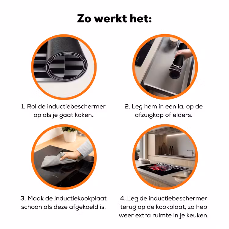 Inductiebeschermer - Eten - Kersen - Rood - Eten - Kersen - Rood Inductie beschermer vinyl 3mm klein