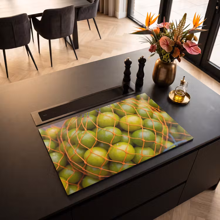 Eten - Net - Groen - Markt Inductie beschermer vinyl 3mm klein -sfeer5