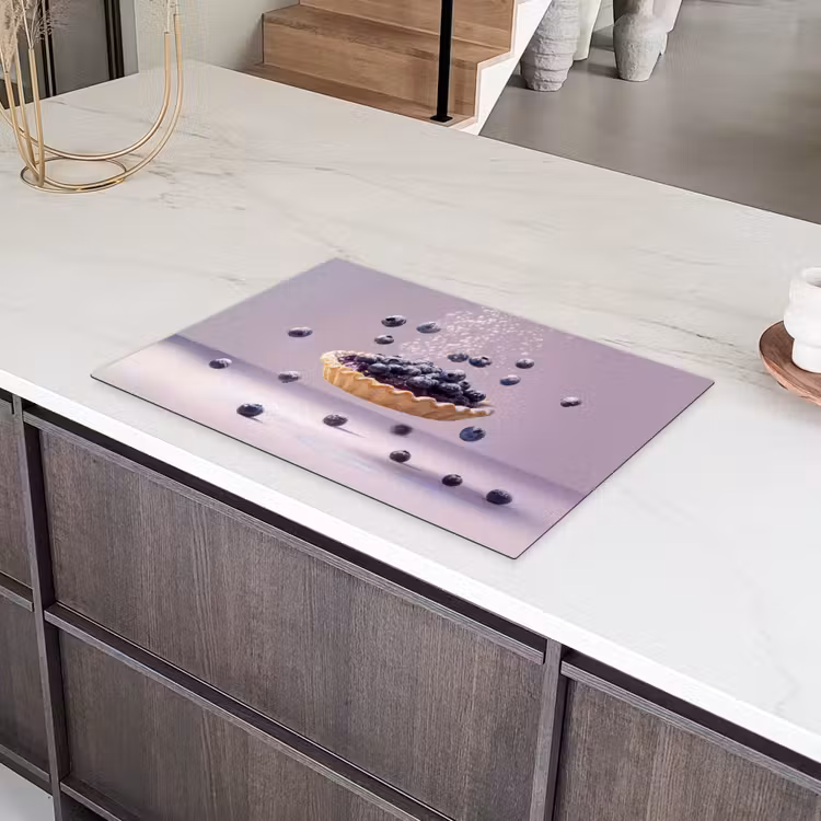Eten - Taart - Bessen - Blauw Inductie beschermer vinyl 3mm klein -sfeer8