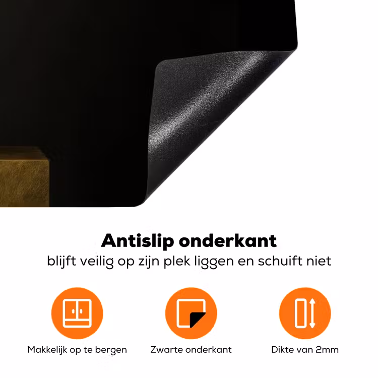 Exotisch - Boeket - Vaas - Goud Inductie beschermer vinyl 3mm klein -zzzzzzz-td-onderkant