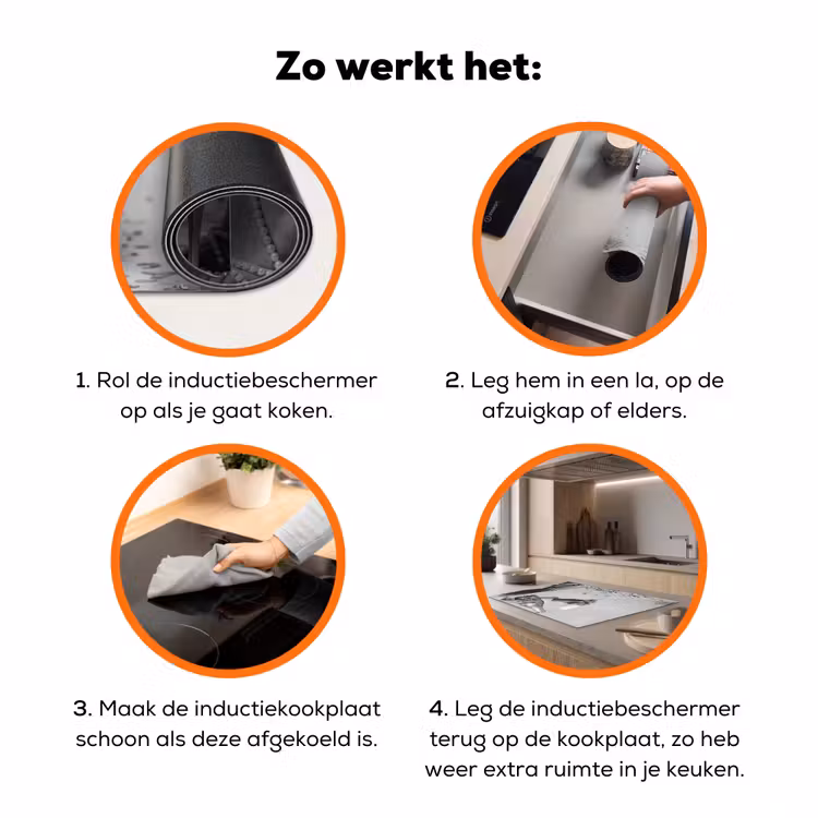 Feestelijk - Champagne - Discobal Inductie beschermer vinyl 3mm klein -zzzzzzz-td-werking