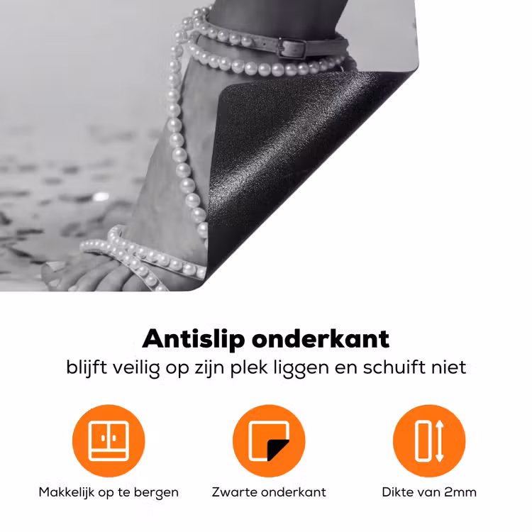 Feestelijk - Champagne - Discobal Inductie beschermer vinyl 3mm klein -zzzzzzz-td-onderkant