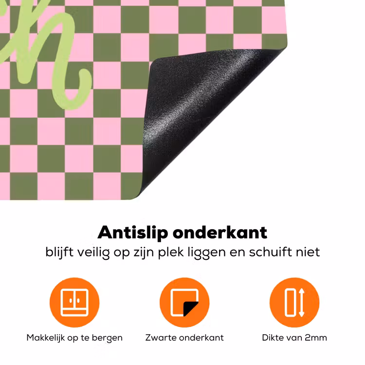 Focus - Vakken - Roze Inductie beschermer vinyl 3mm klein -zzzzzzz-td-onderkant