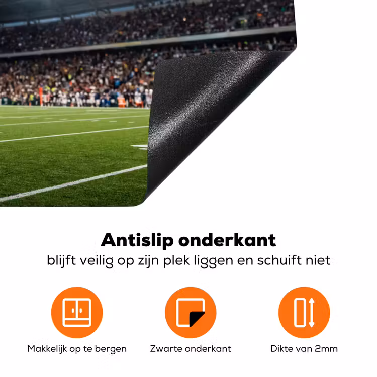 Football - Bal - Stadion - Sport Inductie beschermer vinyl 3mm klein -zzzzzzz-td-onderkant