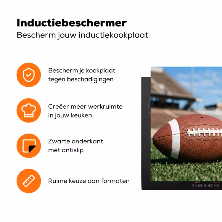 Football - Veld - Stadion - Sport Inductie beschermer vinyl 3mm klein -zzzzzzz-td-ups