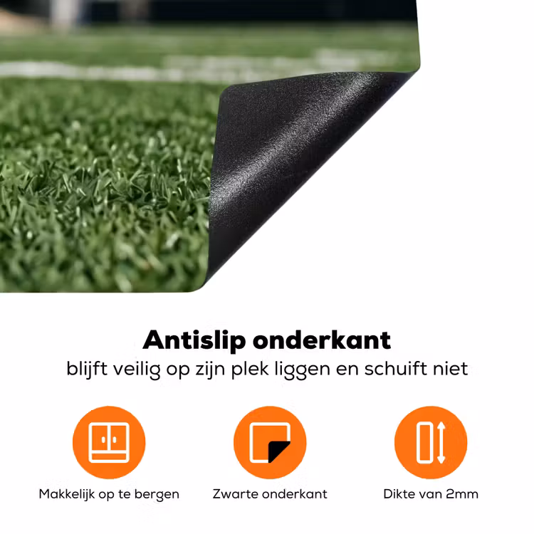 Football - Veld - Stadion - Sport Inductie beschermer vinyl 3mm klein -zzzzzzz-td-onderkant