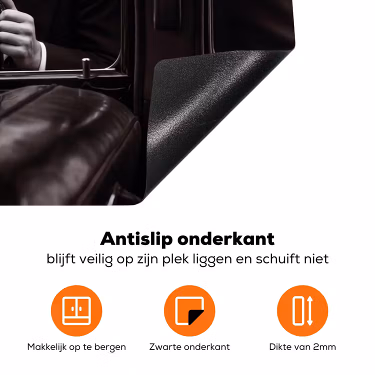 Fotograaf - Camera - Vintage - Journalistiek - Zwart-wit Inductie beschermer vinyl 3mm klein -zzzzzzz-td-onderkant