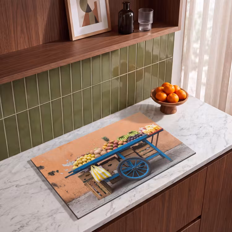 Inductiebeschermer - Fruit - Kar - Straat - Fruit - Kar - Straat Inductie beschermer vinyl 3mm klein
