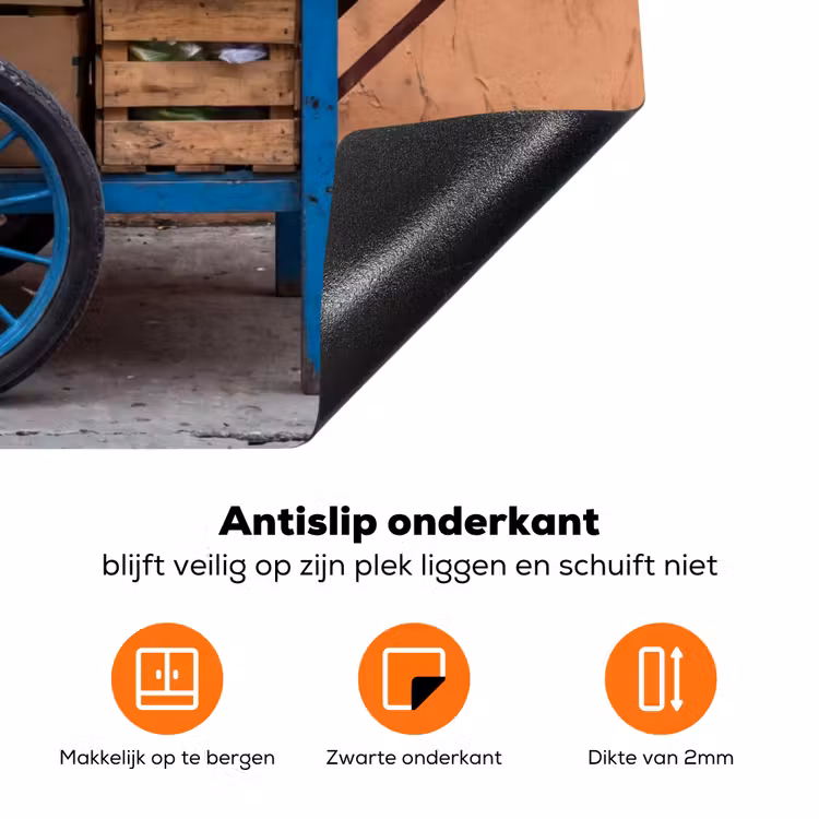 Inductiebeschermer - Fruit - Kar - Straat - Fruit - Kar - Straat Inductie beschermer vinyl 3mm klein