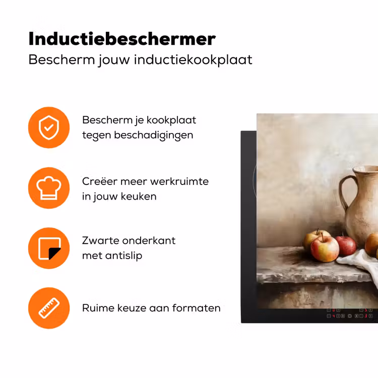 Fruit - Kruiden - Landelijk Inductie beschermer vinyl 3mm klein -zzzzzzz-td-ups