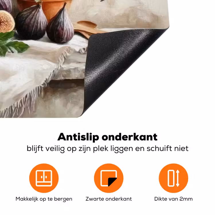 Fruit - Kruiden - Landelijk Inductie beschermer vinyl 3mm klein -zzzzzzz-td-onderkant