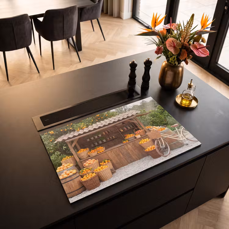 Inductiebeschermer - Fruit - Markt - Landelijk - Fruit - Markt - Landelijk Inductie beschermer vinyl 3mm klein