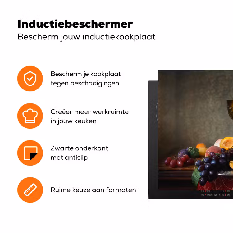 Gedekte Tafel van Overdaad Inductie beschermer vinyl 3mm klein -zzzzzzz-td-ups