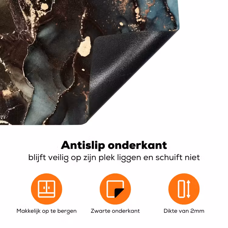 Geologisch Marmeren Wonder Inductie beschermer vinyl 3mm klein -zzzzzzz-td-onderkant