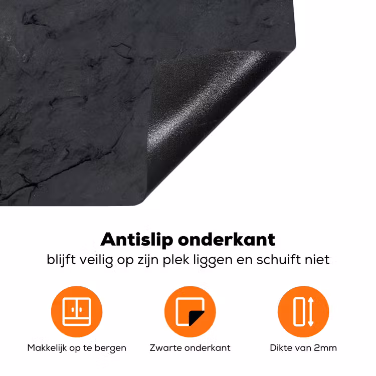 Gestolde Schaduwen Inductie beschermer vinyl 3mm klein -zzzzzzz-td-onderkant