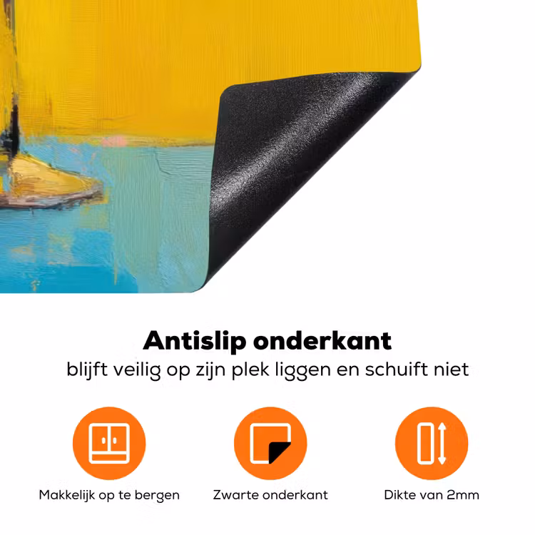 Glazen - Cocktail - Citroen - Kers Inductie beschermer vinyl 3mm klein -zzzzzzz-td-onderkant