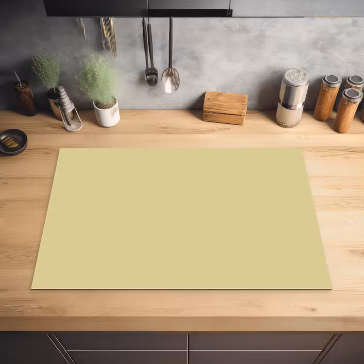 Golden - Clover - Geel Inductie beschermer vinyl 3mm klein 276 -sfeer5