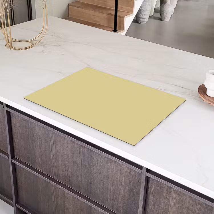 Golden - Clover - Geel Inductie beschermer vinyl 3mm klein 276 -sfeer8