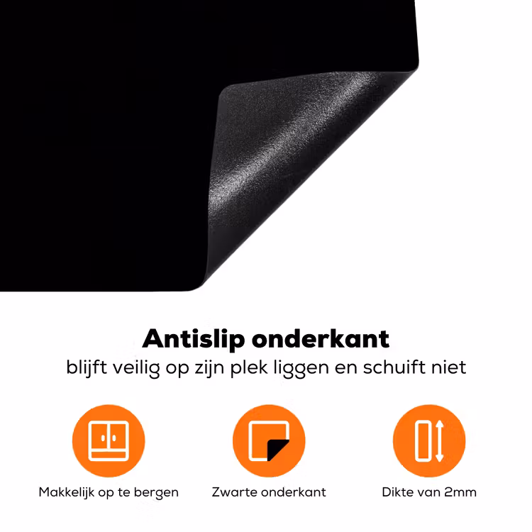 Golfbal - Minimalistisch - Wit Inductie beschermer vinyl 3mm klein -zzzzzzz-td-onderkant