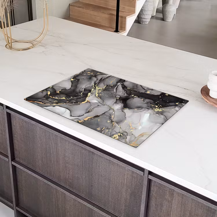 Goudaderen door Monochrome Bergen Inductie beschermer vinyl 3mm klein -sfeer8