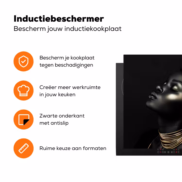 Gouden Dromen in Duisternis Inductie beschermer vinyl 3mm groot -zzzzzzz-td-ups