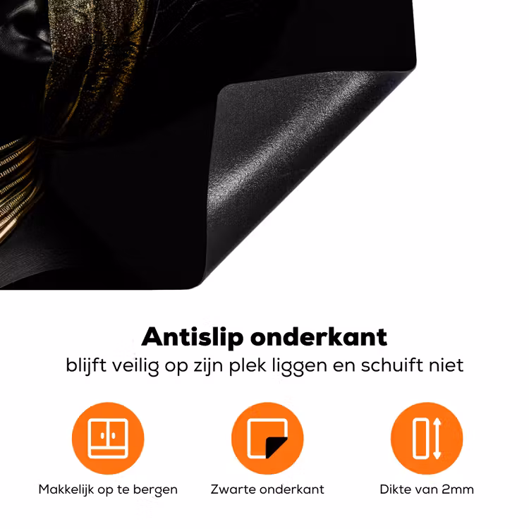 Gouden Dromen in Duisternis Inductie beschermer vinyl 3mm groot -zzzzzzz-td-onderkant