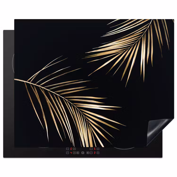 Gouden Elegantie van de Tropen Inductie beschermer vinyl 3mm groot -3d