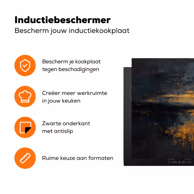 Gouden Reflectie op Water Inductie beschermer vinyl 3mm klein -zzzzzzz-td-ups