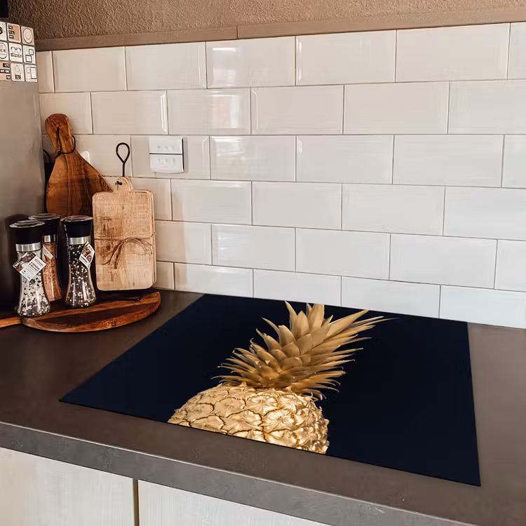 Gouden tropische vrucht Inductie beschermer vinyl 3mm groot -sfeer3