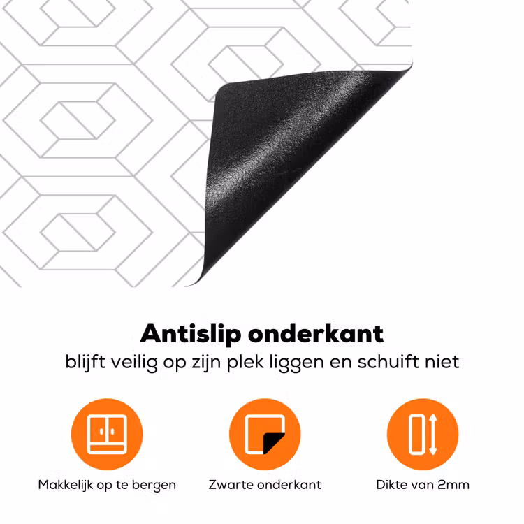 Grafisch - Patroon - Modern Inductie beschermer vinyl 3mm klein 276 -zzzzzzz-td-onderkant