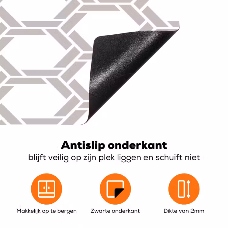 Grafisch - Patroon - Modern Inductie beschermer vinyl 3mm klein 276 -zzzzzzz-td-onderkant
