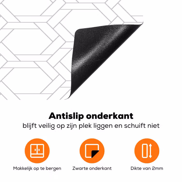 Grafisch - Patroon - Modern Inductie beschermer vinyl 3mm klein 276 -zzzzzzz-td-onderkant